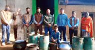 চুনারুঘাটে ২৮০ লিটার চোলাই মদসহ যুবক গ্রেফতার