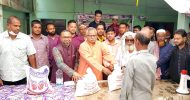 বিশ্বনাথে ‘সালেহ আহমদ সাকিব কল্যাণ ট্রাস্ট’র খাদ্যসামগ্রী বিতরণ