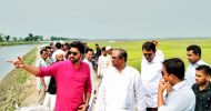 হাওরের ফসল রক্ষা বাঁধ পরিদর্শন করলেন এমপি মানিক