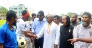 বিশ্বনাথ ফুটবল দলের সাথে পারল না ব্যারিস্টার সুমন ফুটবল একাডেমী
