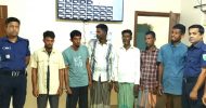 জগন্নাথপুরে পুলিশের অভিযানে গ্রেফতার ৭