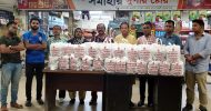 বন্যার্ত দলীয় নেতাকর্মীদের বাসায় এমদাদ চৌধুরীর খাবার বিতরণ