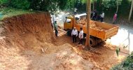 মৌলভীবাজারে সরকারি টিলা কেটে মাটি বিক্রি : ট্রাক জব্দ