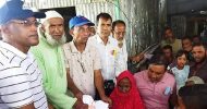 ধর্মপাশা ও জামালগঞ্জে ১১০০ পরিবার পেল ত্রাণ সহায়তা
