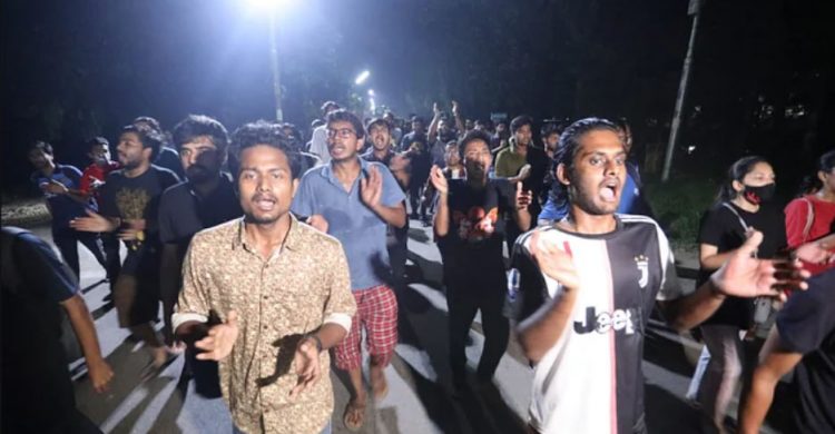 সহপাঠী খুনের বিচার চেয়ে শাহজালাল বিশ্ববিদ্যালয়ে শিক্ষার্থীদের বিক্ষোভ