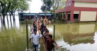 কালভার্ট বন্ধ করে মাটি ভরাট: জলাবদ্ধতায় হাজার বিঘা জমি, শিক্ষা প্রতিষ্ঠান