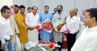 যুবলীগের চেয়ারম্যান ও সেক্রেটারিকে ওসমানী বিমানবন্দরে সংবর্ধনা