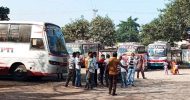 বাস ধর্মঘটে নাখোশ দিনাজপুরের পরিবহনশ্রমিকেরা
