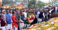 বিজয় দিবসে সিলেট মহানগর আ.লীগের পুষ্পস্তবক অর্পণ ও আলোচনা সভা